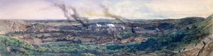 1848年Le Creusot的工厂，1855年（纸上油）（详见157311） 作者 伊格纳斯·弗朗索瓦·博霍姆